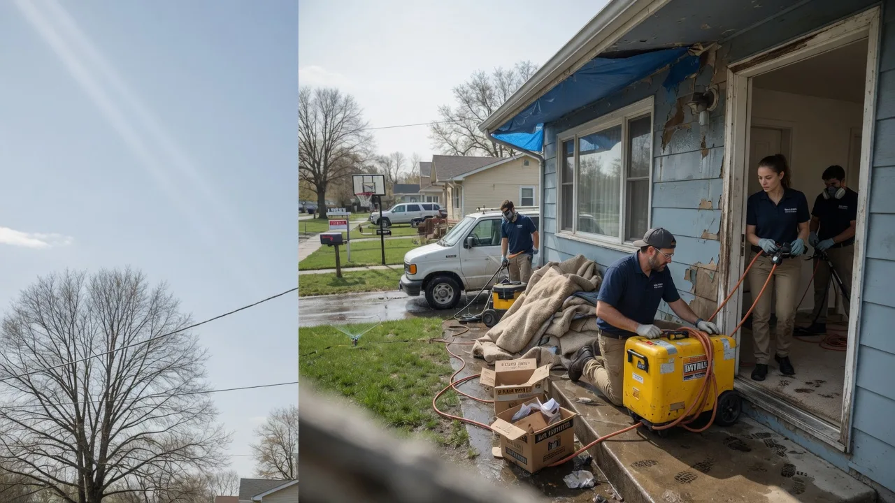 Basement Flood Cleanup in Bentley, KS near me